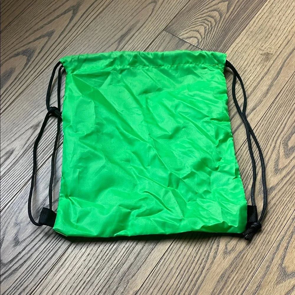 Green Soccer Drawstring Backpack for Kids
